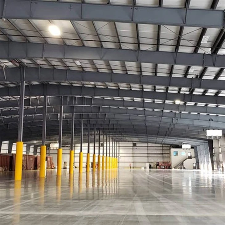 long span rigid frame metal building